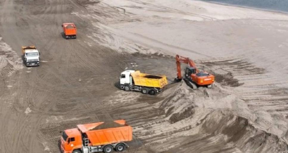 Көксарай су реттегішінен 60 мың текше метр құм мен қиыршық тас шығарылды