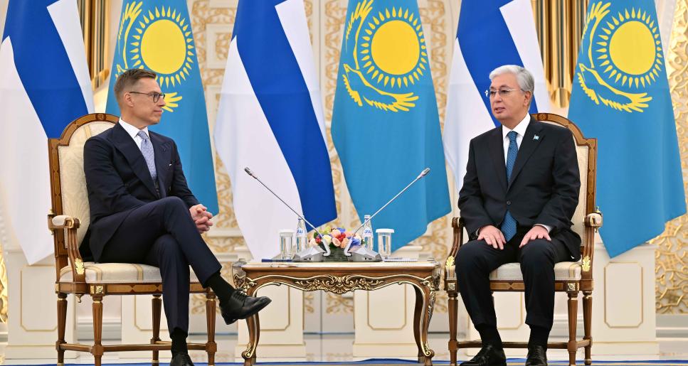 Мемлекет басшысы Финляндия Президенті Александр Стуббпен келіссөз жүргізді