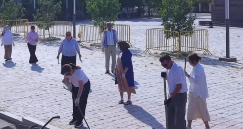 Аққыстауда тазалыққа жұмылған көпшілік