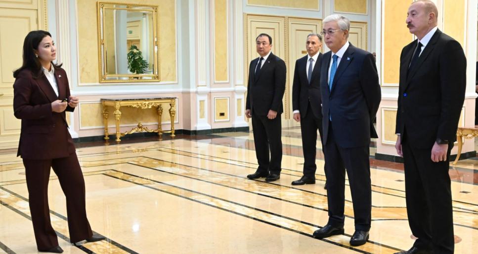Қасым-Жомарт Тоқаев пен Ильхам Әлиевке Орта дәлізді дамыту жобасы таныстырылды