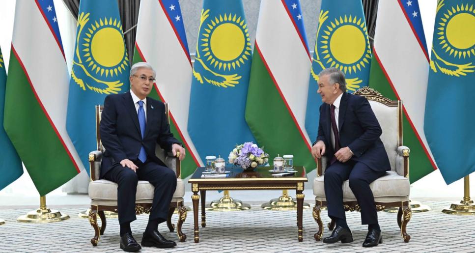 Мемлекет басшысы Өзбекстан Президенті Шавкат Мирзиёевпен келіссөз жүргізді